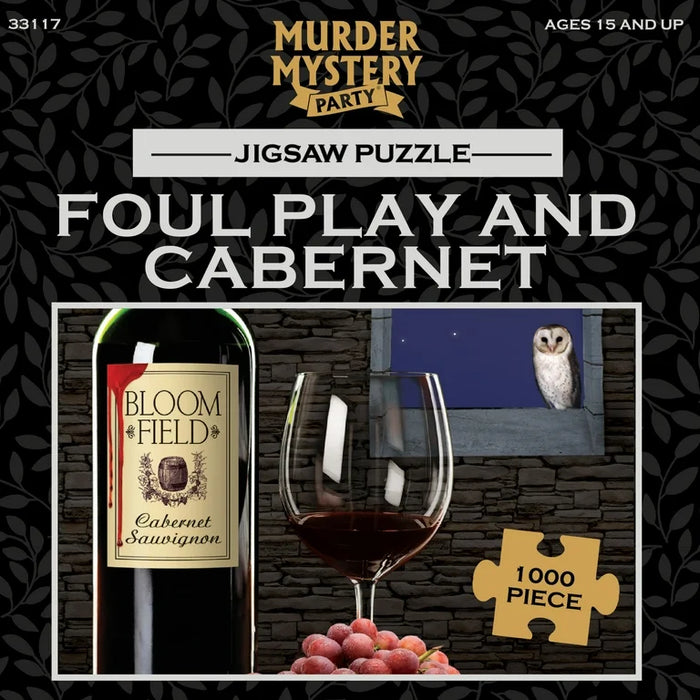 Murder Mystery Party Jigsaw Puzzle: Foul Play and Cabernet (1000pcs)