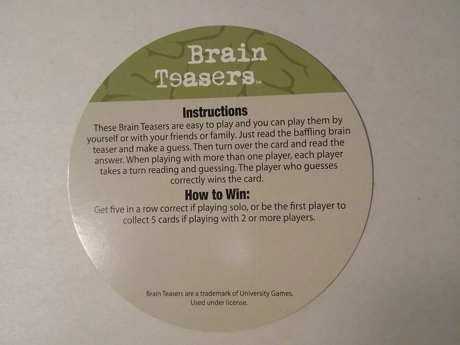 Brain Teasers Tin