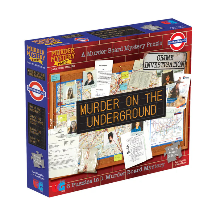 Murder Mystery Party Case Files puzzles: Murder on the Underground