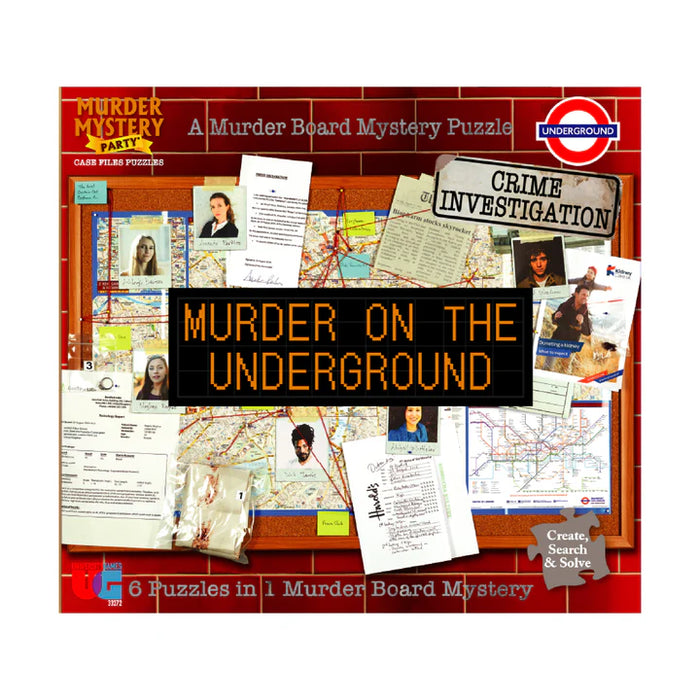 Murder Mystery Party Case Files puzzles: Murder on the Underground