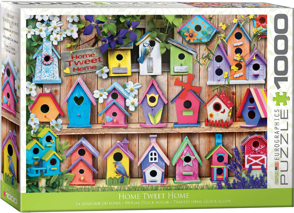 Jigsaw Puzzle: Home Tweet Home - Birdhouses (1000 Pieces) - Unwind Online