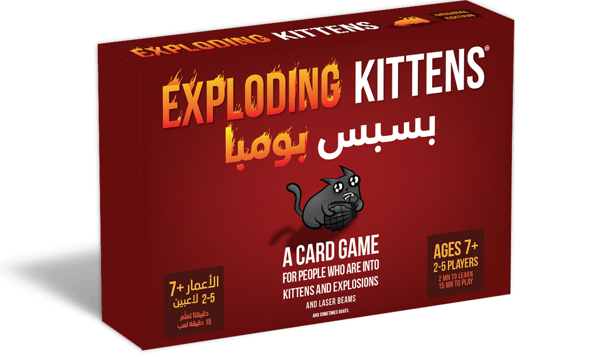 Exploding Kittens (English/Arabic) - Unwind Board Games Online