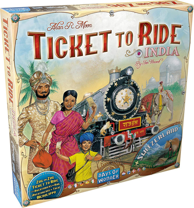 Ticket to Ride - India & Switzerland Expansion - Unwind Board Games Online