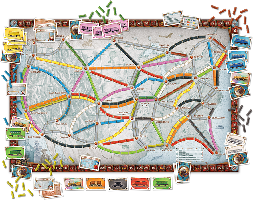 Ticket to Ride (Arabic/English) - Unwind Board Games Online