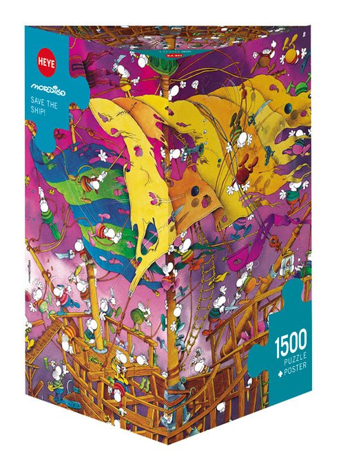 Jigsaw Puzzle: Mordillo Save the Ship! (1500 Pieces)