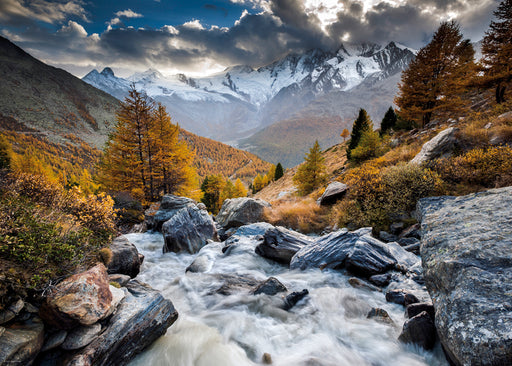 Jigsaw Puzzle: Mountain Stream (1000 Pieces) - Unwind Board Games Online