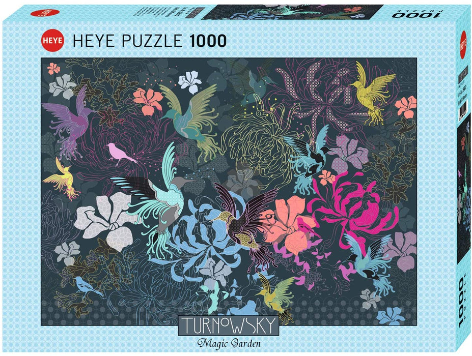 Jigsaw Puzzle: Turnowsky Birds & Flowers (1000 Pieces) - Unwind Online