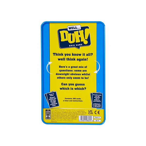 Well Duh! tinned game