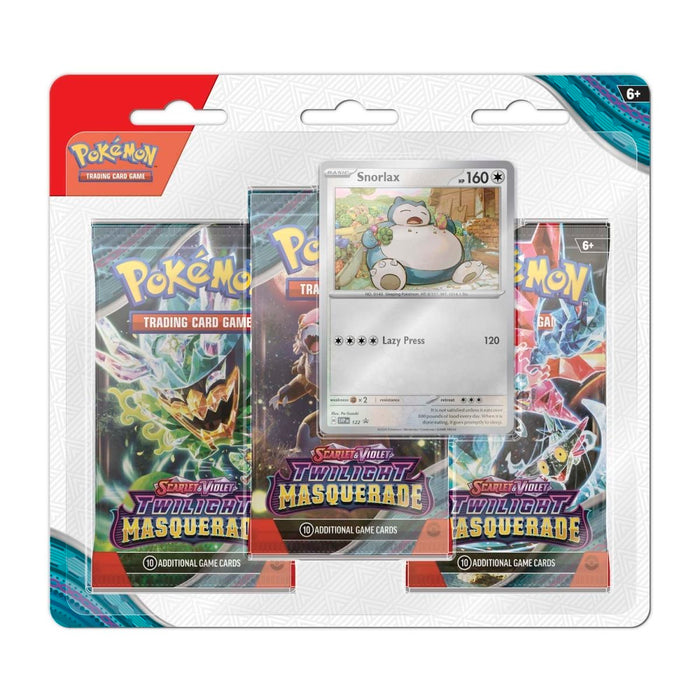 Pokémon TCG: Scarlet & Violet-Twilight Masquerade 3 Booster Packs & Snorlax