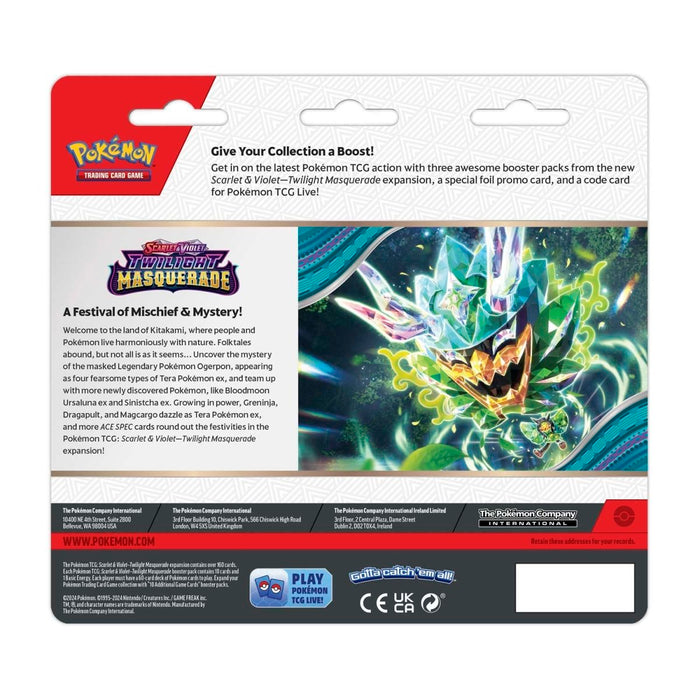 Pokémon TCG: Scarlet & Violet-Twilight Masquerade 3 Booster Packs & Snorlax