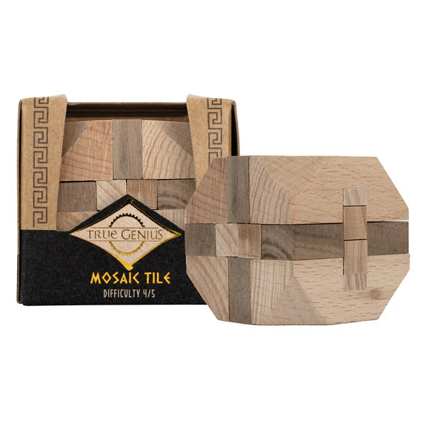 True Genius: Mosaic Tile - Interlocking Wooden Brainteaser