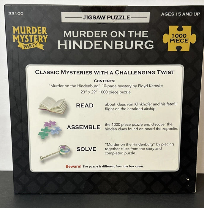Murder Mystery Party Jigsaw Puzzle: Murder on the Hindenburg (1000pcs)