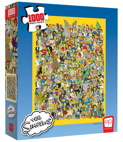 Jigsaw Puzzle: The OP - The Simpsons - Cast of Thousands (1000 Pieces) - Unwind Online
