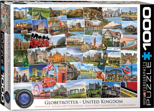 Jigsaw Puzzle: Globetrotter United Kingdom (1000 Pieces) - Unwind Online