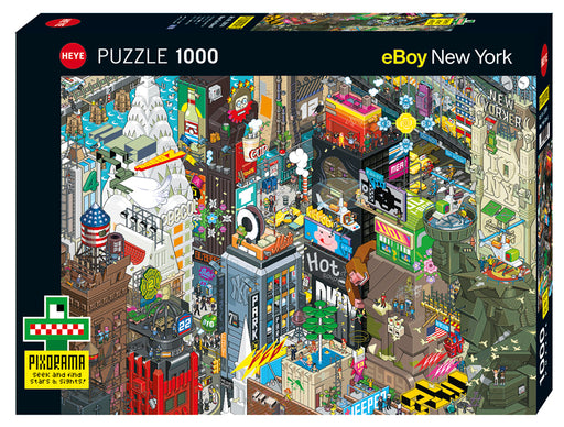 Jigsaw Puzzle: eBoy New York Quest (1000 Pieces) - Unwind Board Games Online