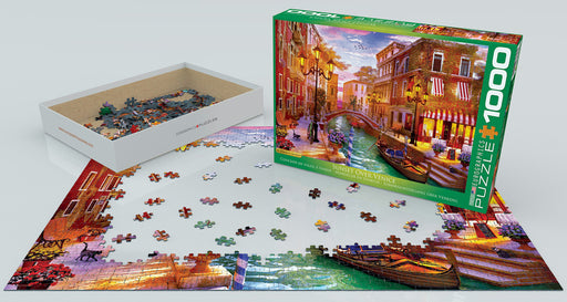 Jigsaw Puzzle: Sunset Over Venice (1000 Pieces) - Unwind Online