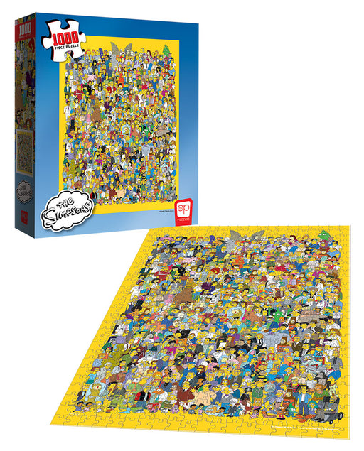 Jigsaw Puzzle: The OP - The Simpsons - Cast of Thousands (1000 Pieces) - Unwind Online