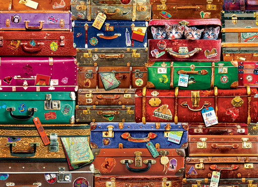 Jigsaw Puzzle: Travel Suitcases (1000 Pieces) - Unwind Online