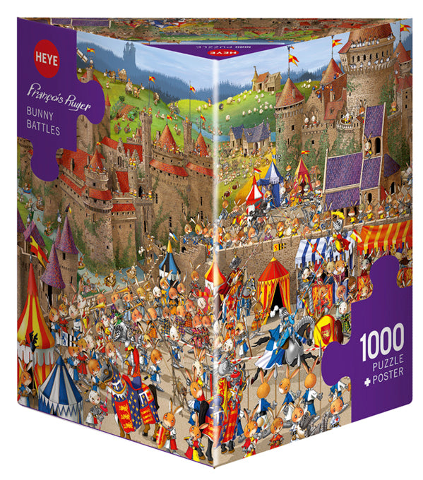 Jigsaw Puzzle: HEYE - Ruyer Bunny Battles (1000 Pieces)
