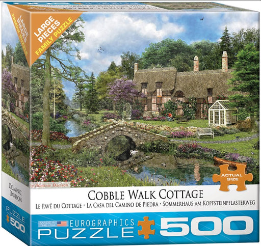 Jigsaw Puzzle: Cobble Walk Cottage (500 Pieces) - Unwind Board Games Online