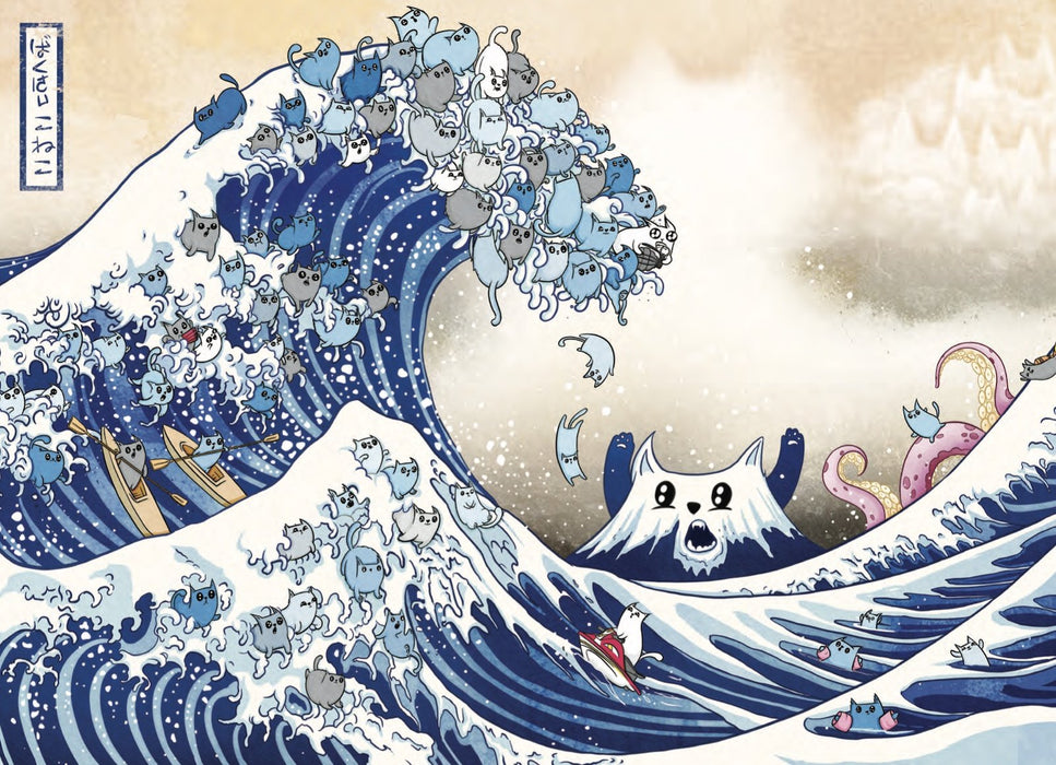 Exploding Kittens Puzzle: Great Wave Off Cat-A-Gawa (1000 pcs)