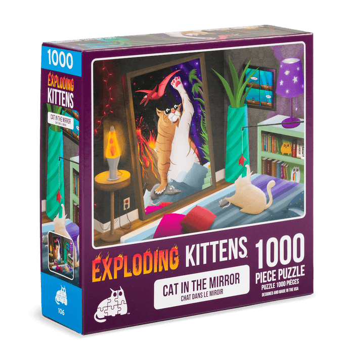 Exploding Kittens Puzzle: Cat in the Mirror (1000 pcs)