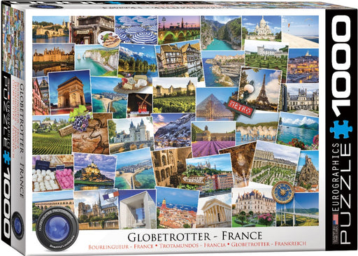 Jigsaw Puzzle: Globetrotter - France (1000 Pieces) - Unwind Board Games Online