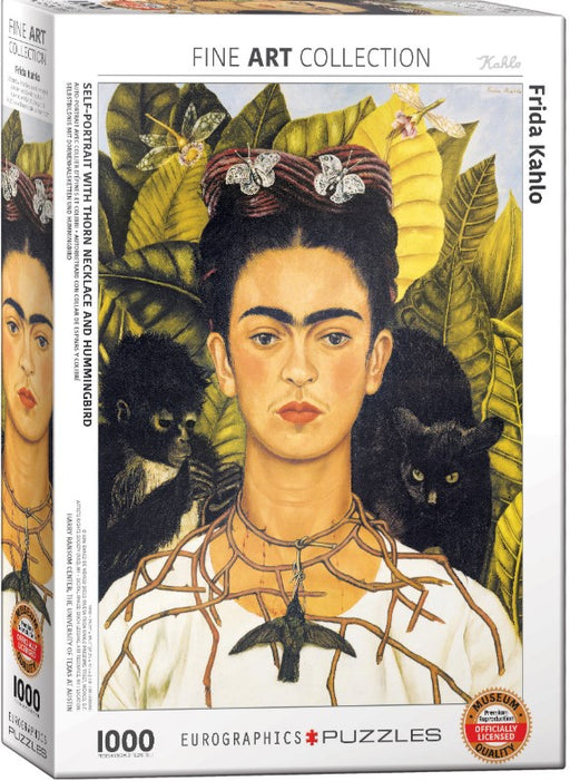 Jigsaw Puzzle: Self-Portrait By Frida Kahlo (1000 Pieces) - Unwind Board Games Online