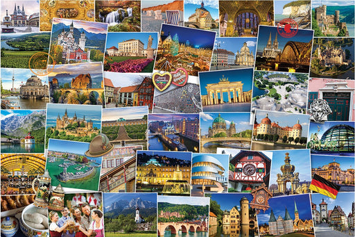 Jigsaw Puzzle: Globetrotter - Germany (1000 Pieces) - Unwind Board Games Online