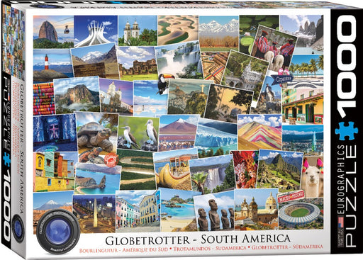 Jigsaw Puzzle: Globetrotter - South America (1000 Pieces) - Unwind Board Games Online