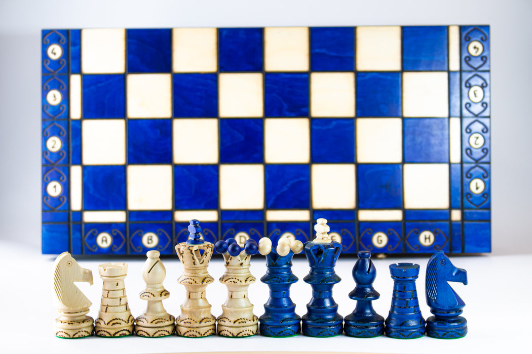 Chess Set THE AMBASSADOR EDITION (BLUE)
