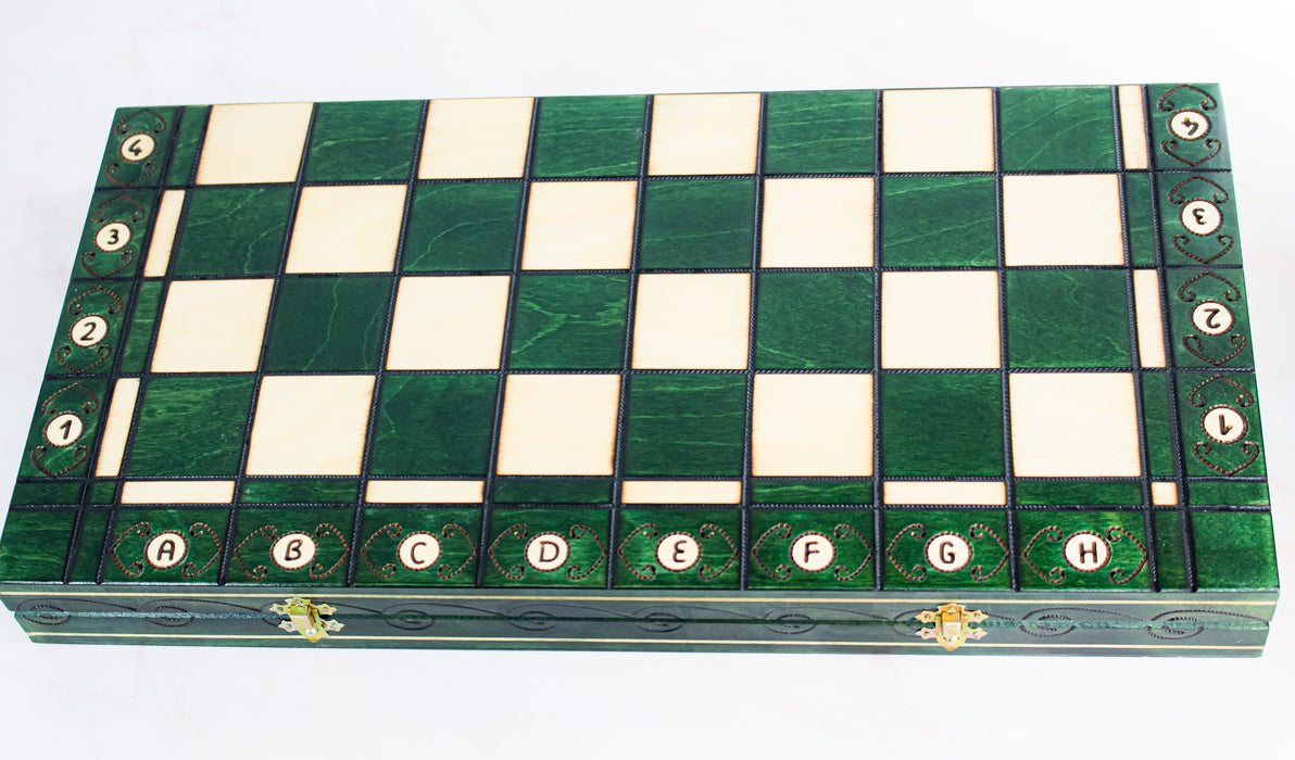 Chess Set The AMBASSADOR EDITION (GREEN)