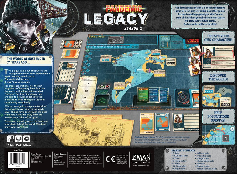 Pandemic Legacy Season 0 Board Game | Board Game for Adults and Family |  Cooperative Board Game | Ages 14+ | 2 to 4 Players | Average Playtime 60