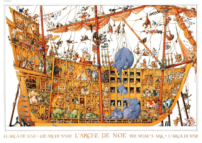 Jigsaw Puzzle: HEYE - Loup - Arche Noah (2000 Pieces)