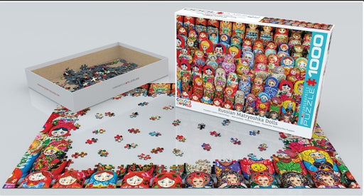 Jigsaw Puzzle: Russian Matryoshka Dolls (1000 Pieces) - Unwind Board Games Online