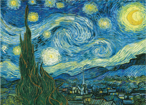 Jigsaw Puzzle: Starry Night By Vincent Van Gogh (1000 Pieces) - Unwind Board Games Online