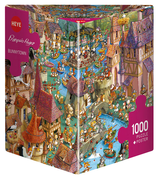 Jigsaw Puzzle: Ruyer Bunnytown (1000 Pieces)