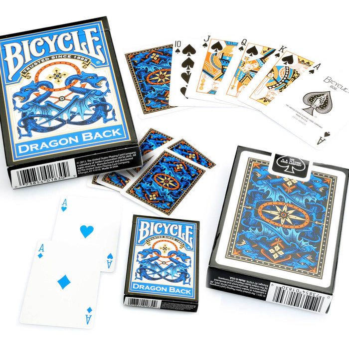 Playing Cards: Bicycle - Dragon Back, Blue