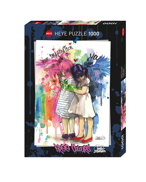 Jigsaw Puzzle: Free Colours Imagination (1000 Pieces) - Unwind Board Games Online