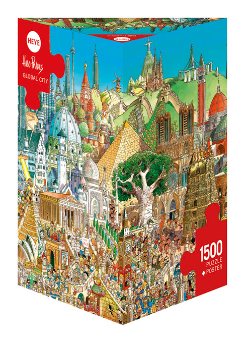 Jigsaw Puzzle: Global City (1500 Pieces) - Unwind Board Games Online
