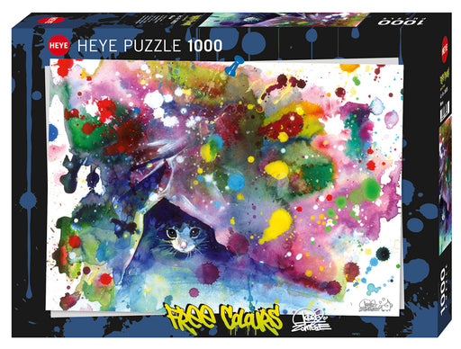 Jigsaw Puzzle: Free Colours Meow (1000 Pieces) - Unwind Board Games Online