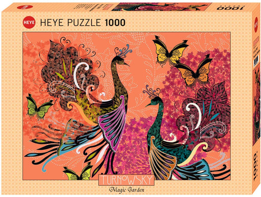 Jigsaw Puzzle: Turnowsky Peacocks & Butterflies (1000 Pieces) - Unwind Online
