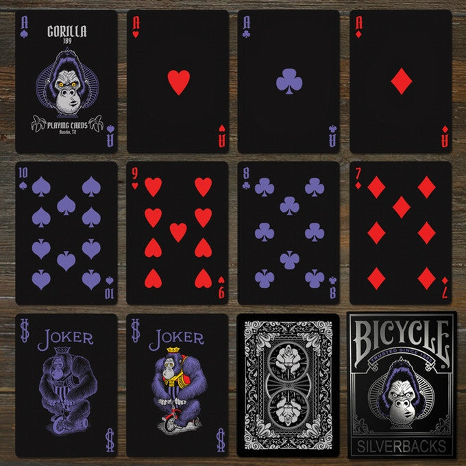 Playing Cards: Bicycle - Gorilla Silverbacks