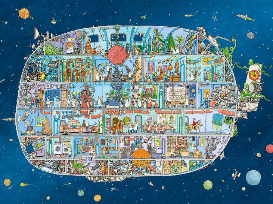 Jigsaw Puzzle: Spaceship (1500 Pieces)