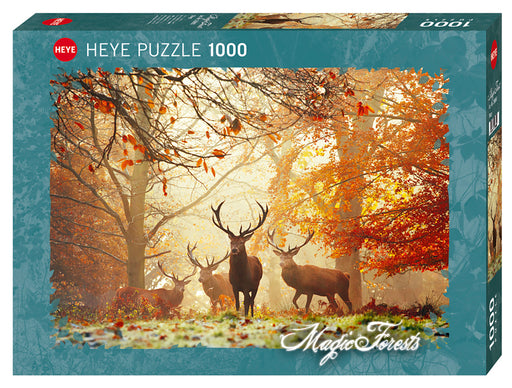 Jigsaw Puzzle: Forests Stags (1000 Pieces) - Unwind Online